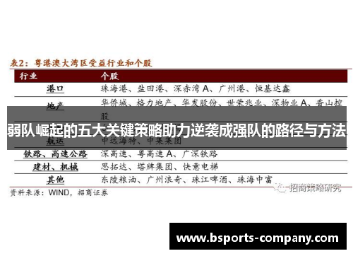 弱队崛起的五大关键策略助力逆袭成强队的路径与方法 弱队崛起的五大关键策略助力逆袭成强队的路径与方法
